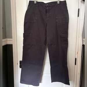 Kensie Charcoal Cargo Jeans